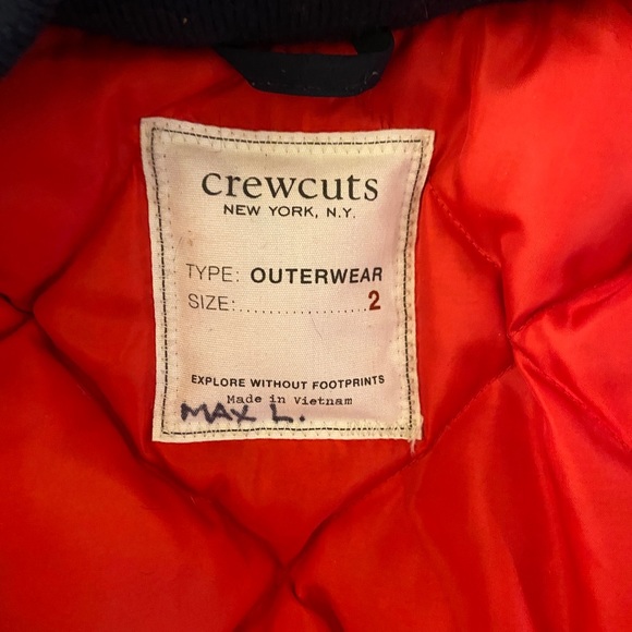 J crew boy Nordic down winter Parka in Navy Size 2 - Picture 4 of 4